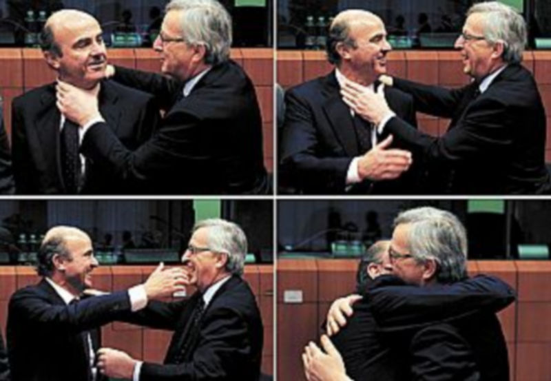 Imágenes de la buena relación existente entre el titular de Economía español