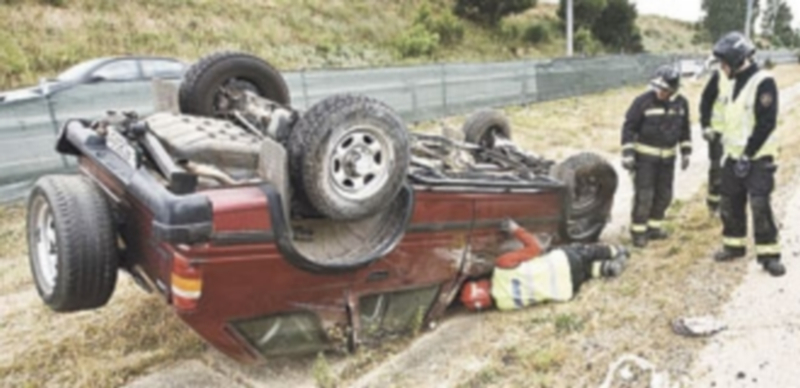 Uno de cada cuatro muertos en accidente de tráfico es un mayor. / Valdivielso