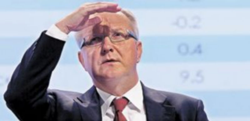 Olli Rehn también reclamó una recapitalización de los bancos comunitarios para prevenir una nueva recesión crediticia. / Efe