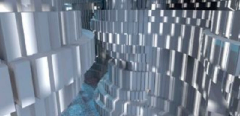 Recreación de la instalación luminosa que se montará en la antigua Cárcel./ Ayuntamiento de Segovia