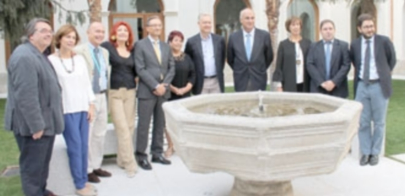 Autoridades y organizadores del Hay Festival