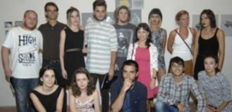 Catorce de los diecisiete alumnos que han participado en esta edición del Curso de Pintores Pensionados