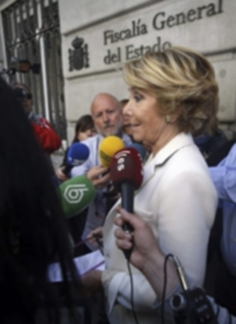 El diario ‘Infolibre’ publicó la declaración de la renta de Aguirre de 2013. / Efe