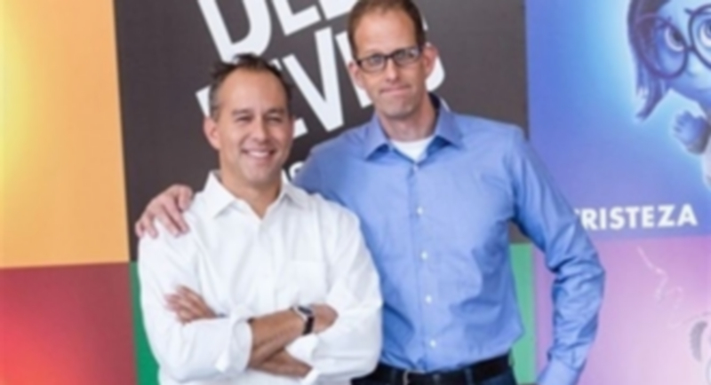 Jonas Rivera (izquierda) y Pete Docter