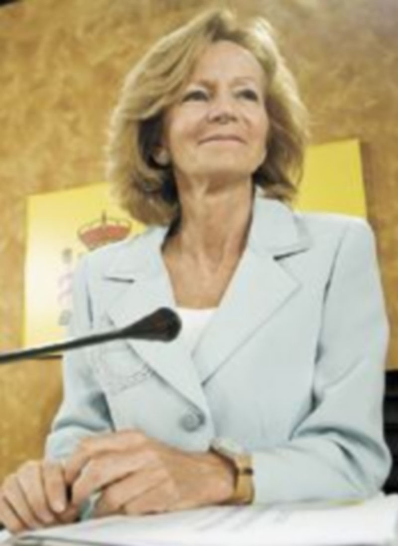 La vicepresidenta Elena Salgado