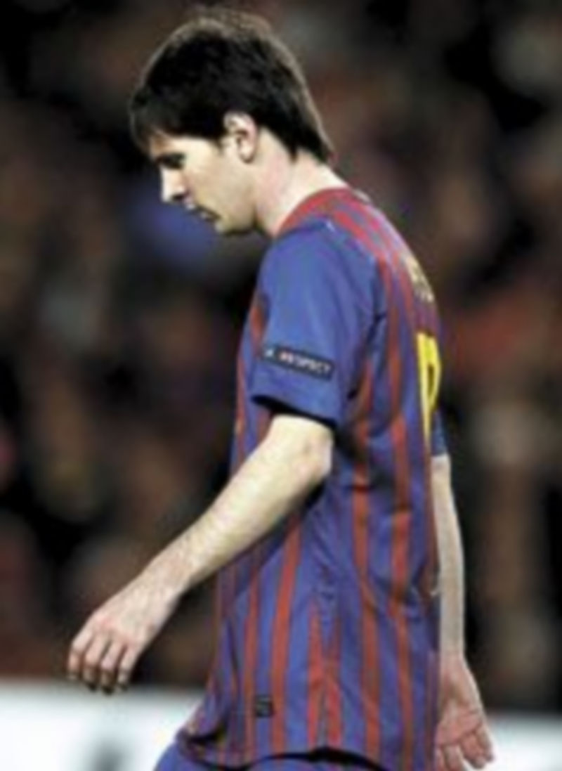 Al finalizar el partido en el Camp Nou