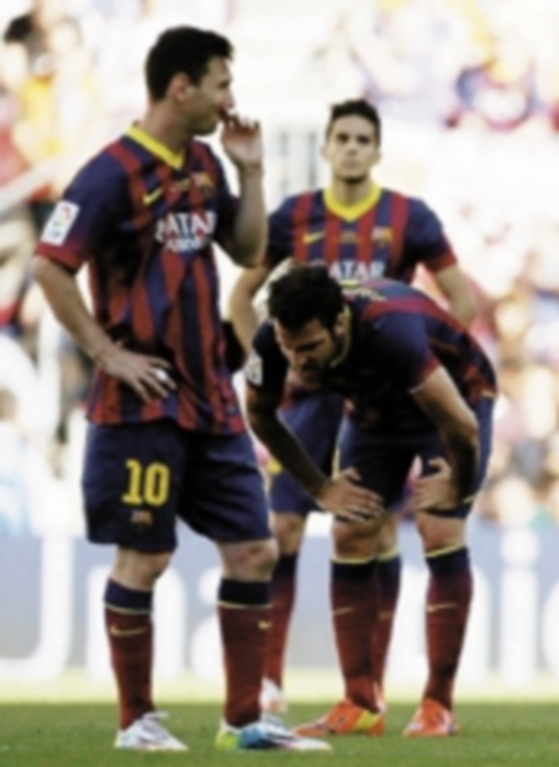 Los jugadores del Barça