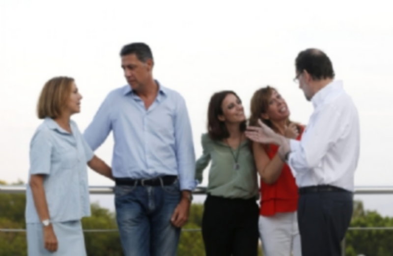 Rajoy respalda a Albiol de cara a las próximas elecciones del 27-S 1 Cospedal