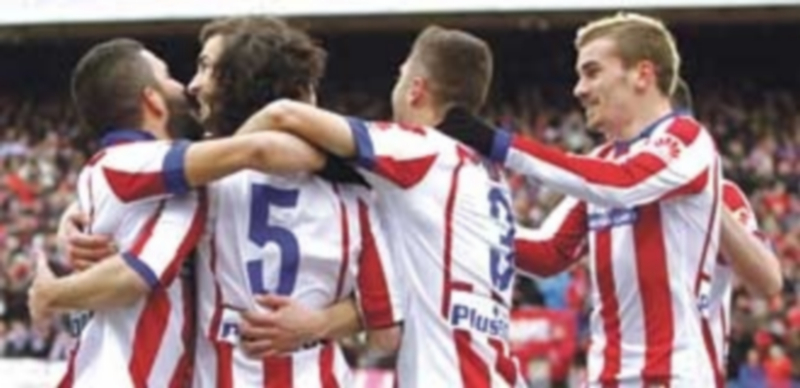 Un triunfo es un golpe sobre la mesa 1 El Atlético de Madrid endosó un claro 4-0 al Real Madrid la temporada pasada en lo que fue el inicio del declive blanco. / EFE