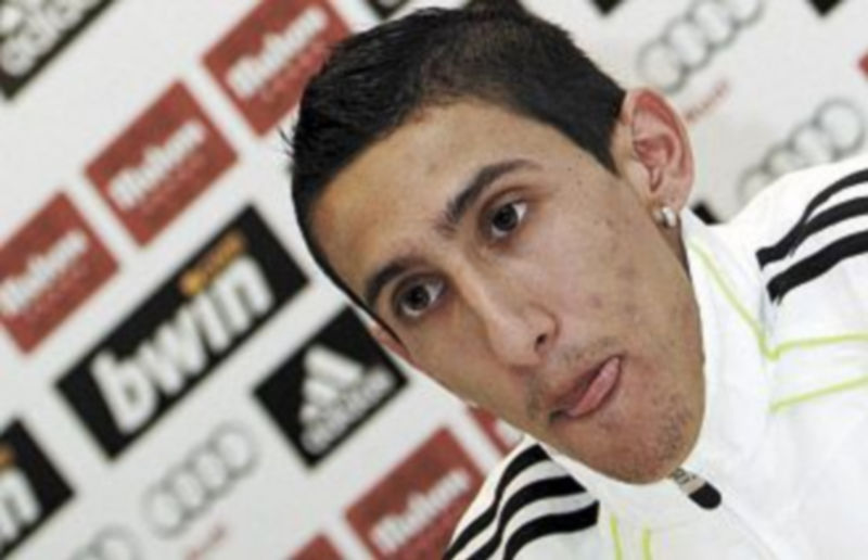 Di María fue el encargado de hablar con los medios.  /EFE