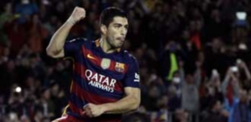 Golpe de autoridad 1 El delantero uruguayo del FC Barcelona