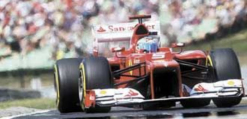 Fernando Alonso fue un segundo más lento que el ganador en Hungaroring. / Reuters