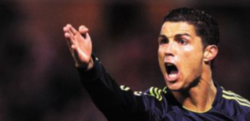 Cristiano Ronaldo fue el gran protagonista del choque en el estadio Nuevo Los Cármenes. / AFP