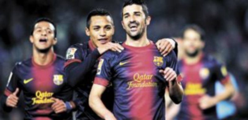 Alexis y Villa serán los encargados de formar la pareja atacante en el feudo aragonés. / Reuters