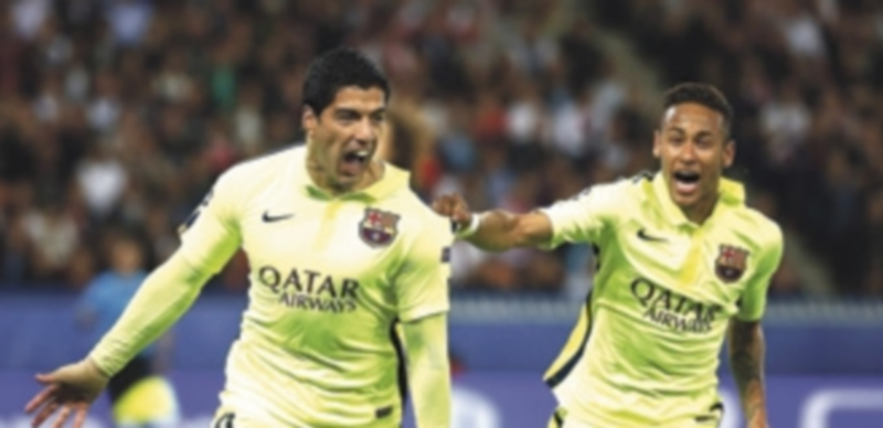 Suárez vale unas semifinales 1 Neymar (der)