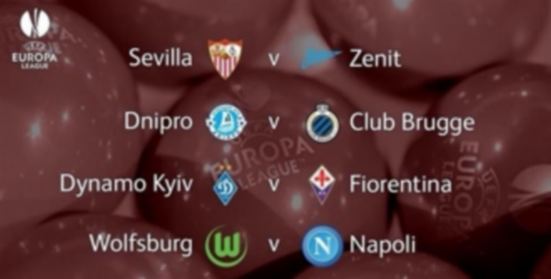 Cuadro de los emparejamientos de cuartos de final de la Europa League. / E.p