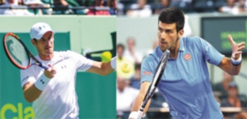 Murray (izq) y Djokovic (der) disputarán su duelo número 26 entre ambos. / EFE