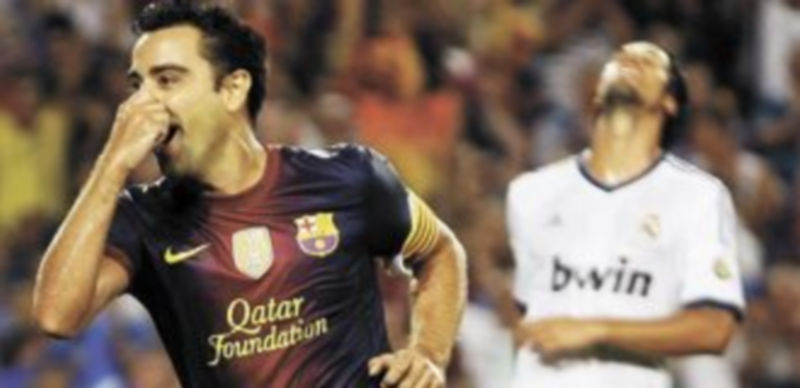Xavi marcó uno de los goles ‘culés’ en la ida de la Supercopa disputada el pasado mes de agosto en el Camp Nou. / Reuters