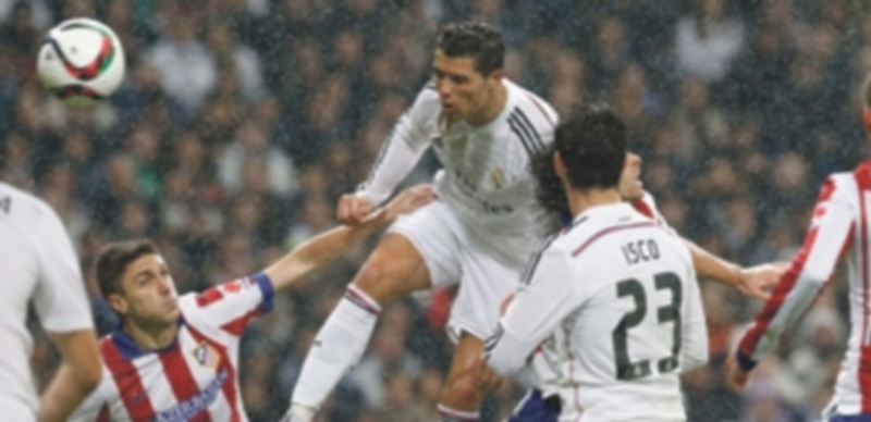 Cristiano Ronaldo marcó el segundo gol del partido ante el Atlético. / EFE