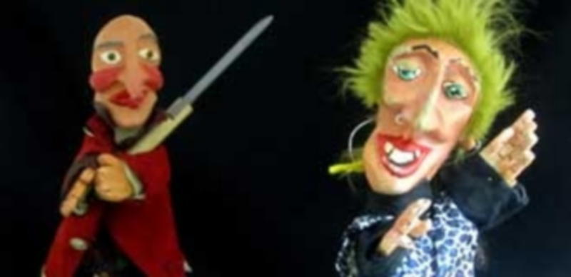 La obra de ‘Títeres desde abajo’ escenificó diversas agresiones físicas. / TDA