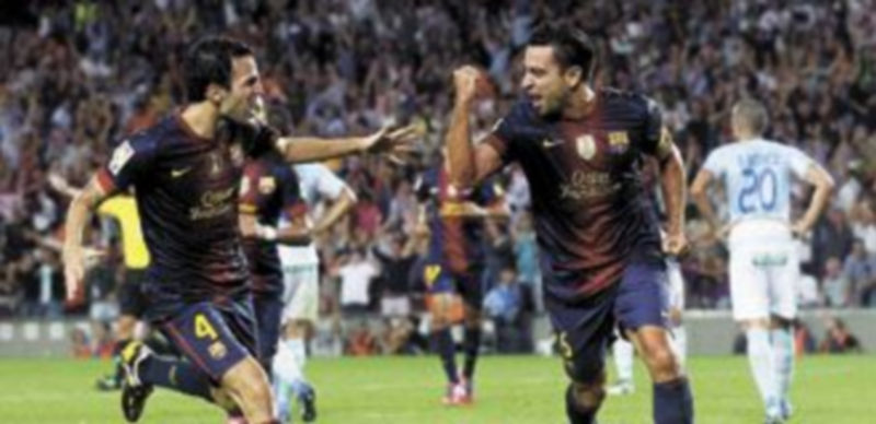 Xavi aportó orden al centro del campo ‘culé’ y