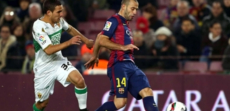 El Barcelona mide su estado de ánimo en casa frente a un Atlético lanzado 1 El Barcelona vuelve al Camp Nou tras el encuentro copero ante el Elche. / EFE