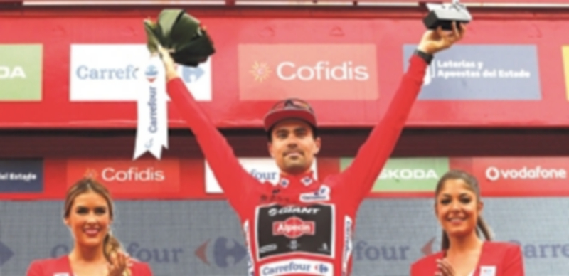 Dumoulin celebra el liderato. / Efe