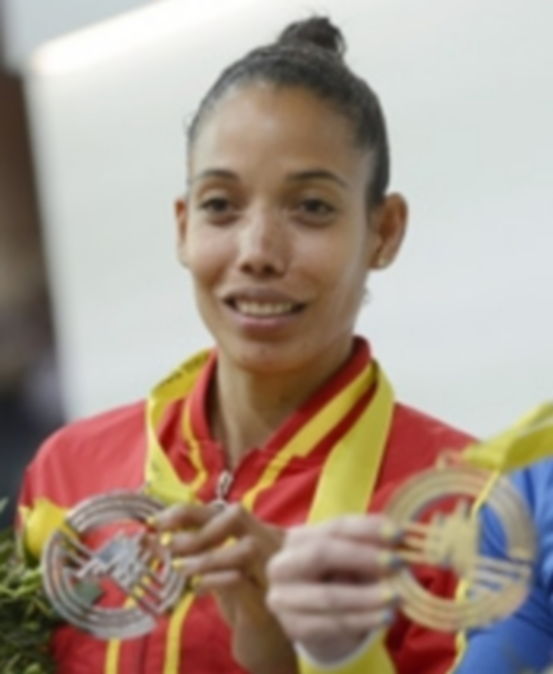 Indira Terrero logró una gran remontada para alzarse con la presea de plata. / EFE