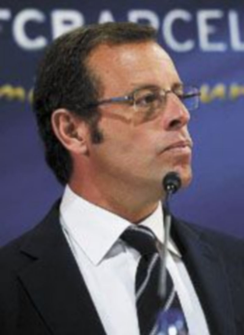 El mandatario azulgrana repasó los valores del club y confesó que la plantilla tiene hambre de más títulos. / Reuters