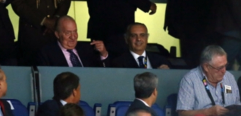 El Rey don Juan Carlos y José Luis Sáez