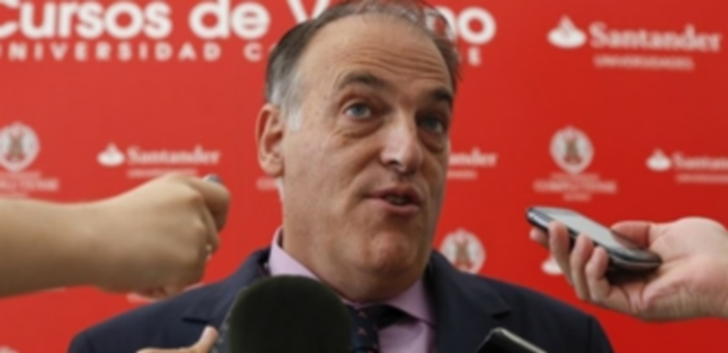 Javier Tebas recaudará 600 millones de euros al vender los derechos del fútbol de forma internacional. / E.p.
