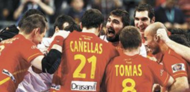 El conjunto nacional celebra el pase a la final del Mundial