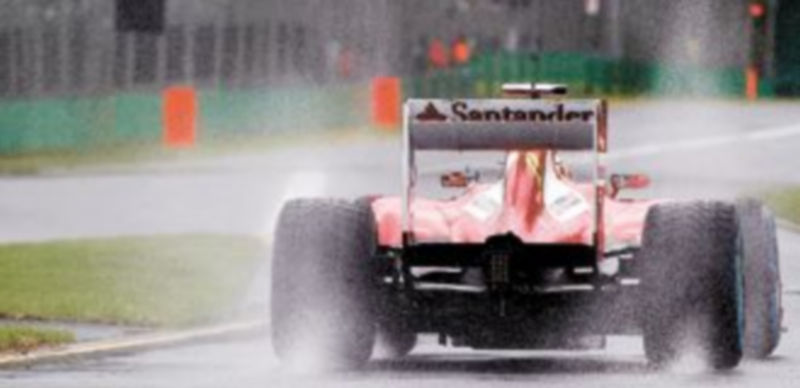 Fernando Alonso tuvo suerte y salió indemne de la Q1