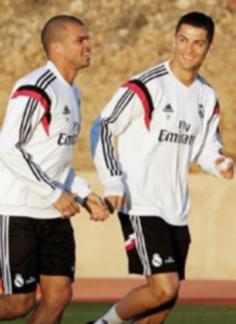 Pepe y Cristiano Ronaldo serán de la partida ante San Lorenzo de Almagro. / EFE