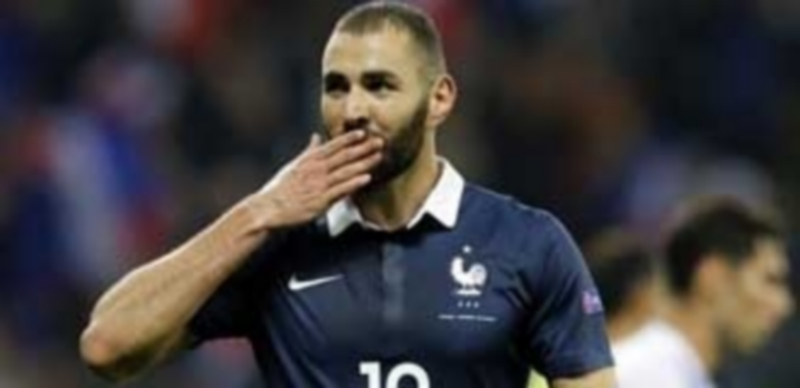 El delantero francés del Real Madrid Karim Benzema