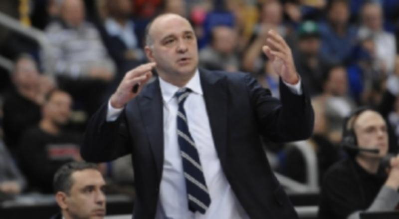 Pablo Laso consiguió el póquer de títulos con el Real Madrid esta temporada. / EFE