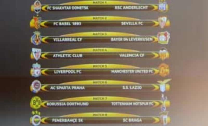 Athletic y Valencia se enfrentarán en octavos para soñar con la final 1 Resultado del sorteo de octavos de final de la Europa League