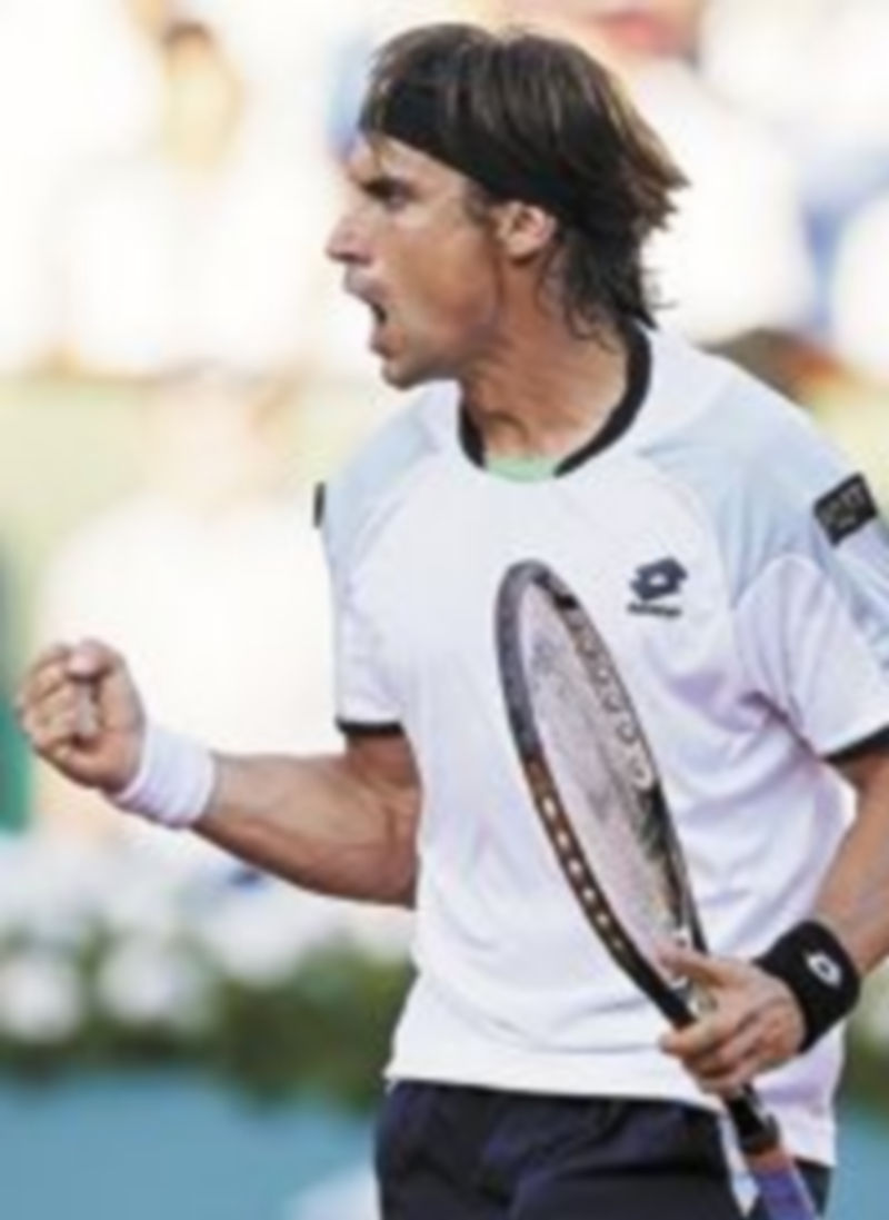 David Ferrer tras ganar su partido ante Tsonga. / Reuters