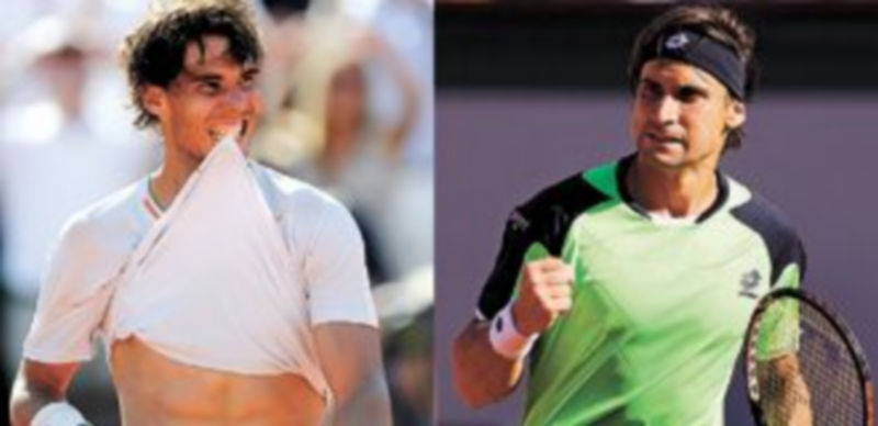 Nadal disputó una semifinal épica ante Djokovic. David Ferrer no ha perdido un set en todo el torneo. / Efe y Reuters