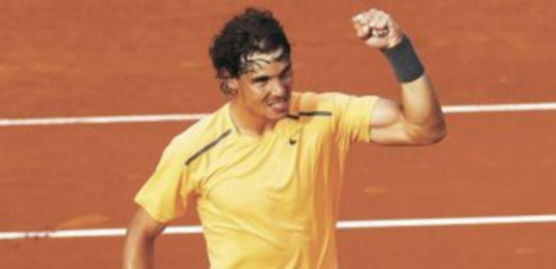 Nadal celebra su victoria frente al número ocho del mundo. / Reuters