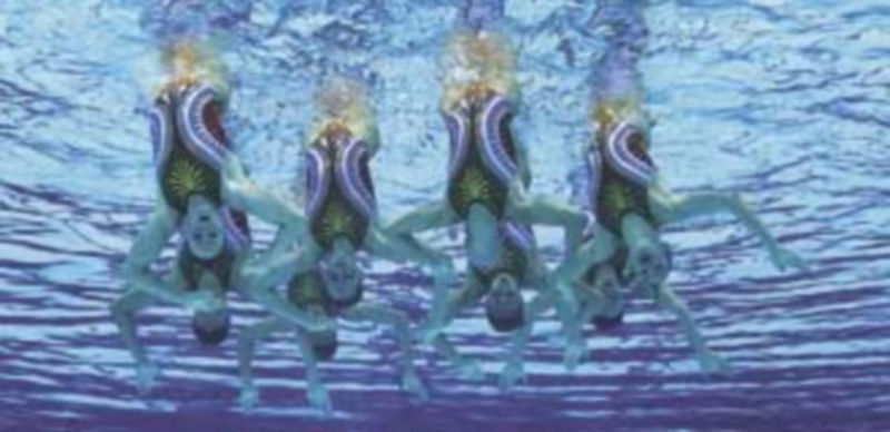 Las nadadoras nacionales lograron 96.200 puntos en la prueba de rutina técnica. / Reuters