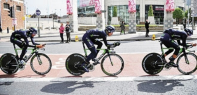 El equipo Movistar acabó en la octava posición. / L. Zennaro (Efe)