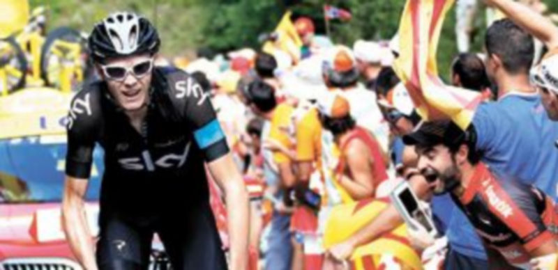 Froome protagonizó una exhibición en la llegada del Tour a los Pirineos
