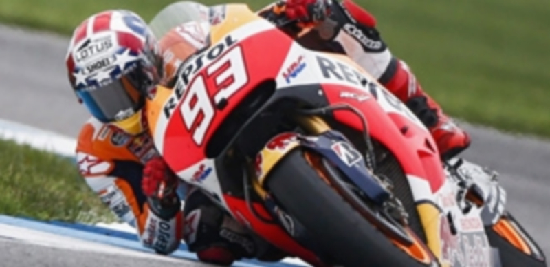 Marc Márquez salió victorioso de una disputada batalla por el triunfo con Jorge Lorenzo en el Gran Premio de Indianápolis