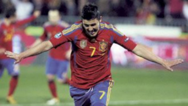 El delantero fue el auténtico protagonista del encuentro al firmar los dos tantos de la ‘roja’. / Reuters