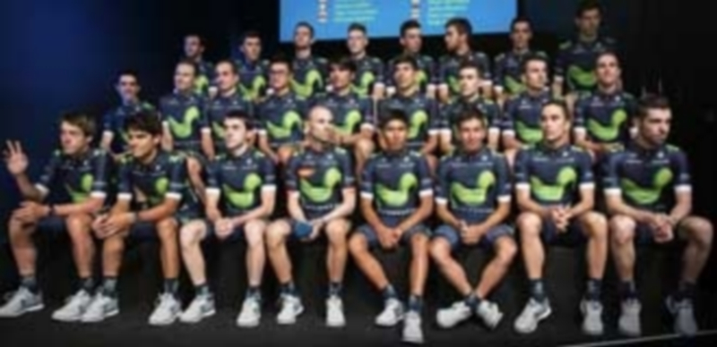 La plantilla del Movistar Team 2016