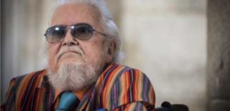 El ganador del Premio Cervantes Fernando del Paso en un encuentro con lectores en la Universidad de Alcalá de Henares. / Efe