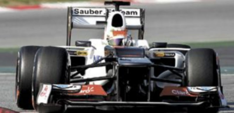 Sergio Pérez fue el más rápido sobre el asfalto catalán