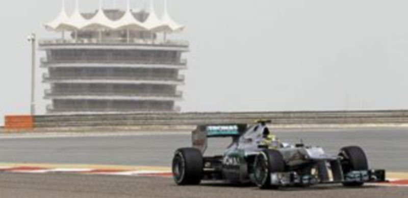 El piloto de Mercedes Nico Rosberg prolongó su buen momento en los libres de Bahréin