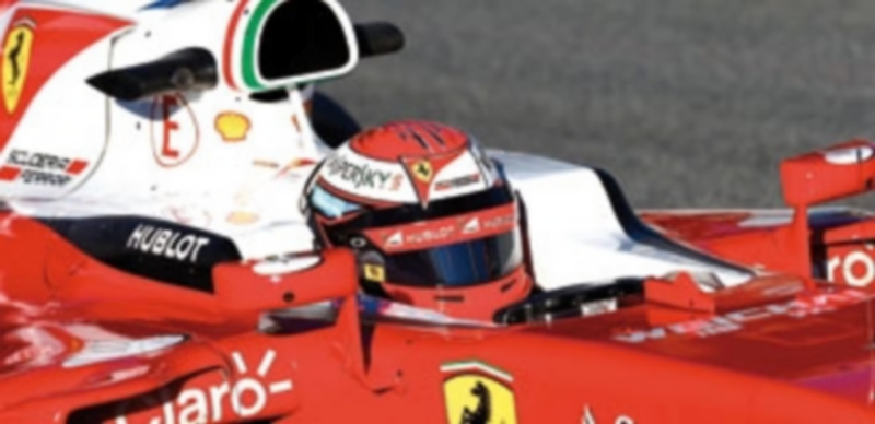 Raikkonen fue el más rápido y Ferrari se postula como rival de Mercedes. / EFE
